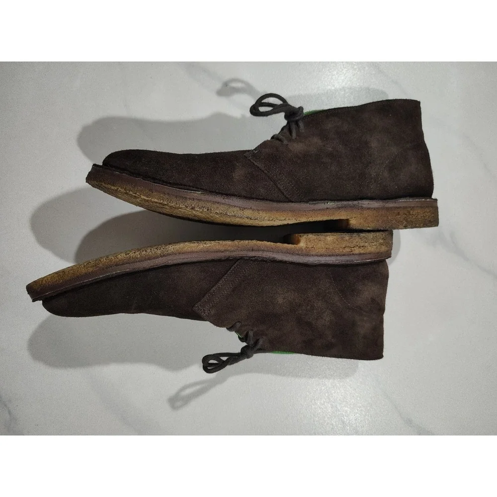 Polo Ralph Lauren Men's Boots Brown Suede Chukka Ankle Size 11 Made In Spain